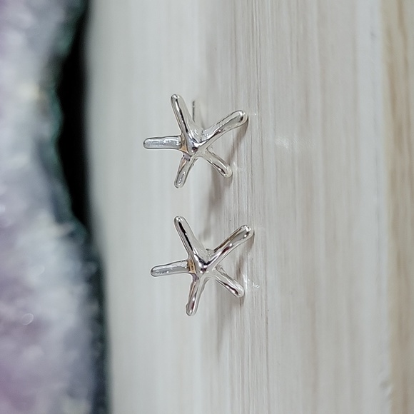 J. Crew Jewelry - Sterling Silver Starfish Stud Earrings